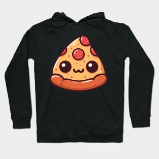 Kawaii Pepperoni Pizza Slice | Cute Kawaii Food Art for Pizza Lovers | Pizza Party Hoodie